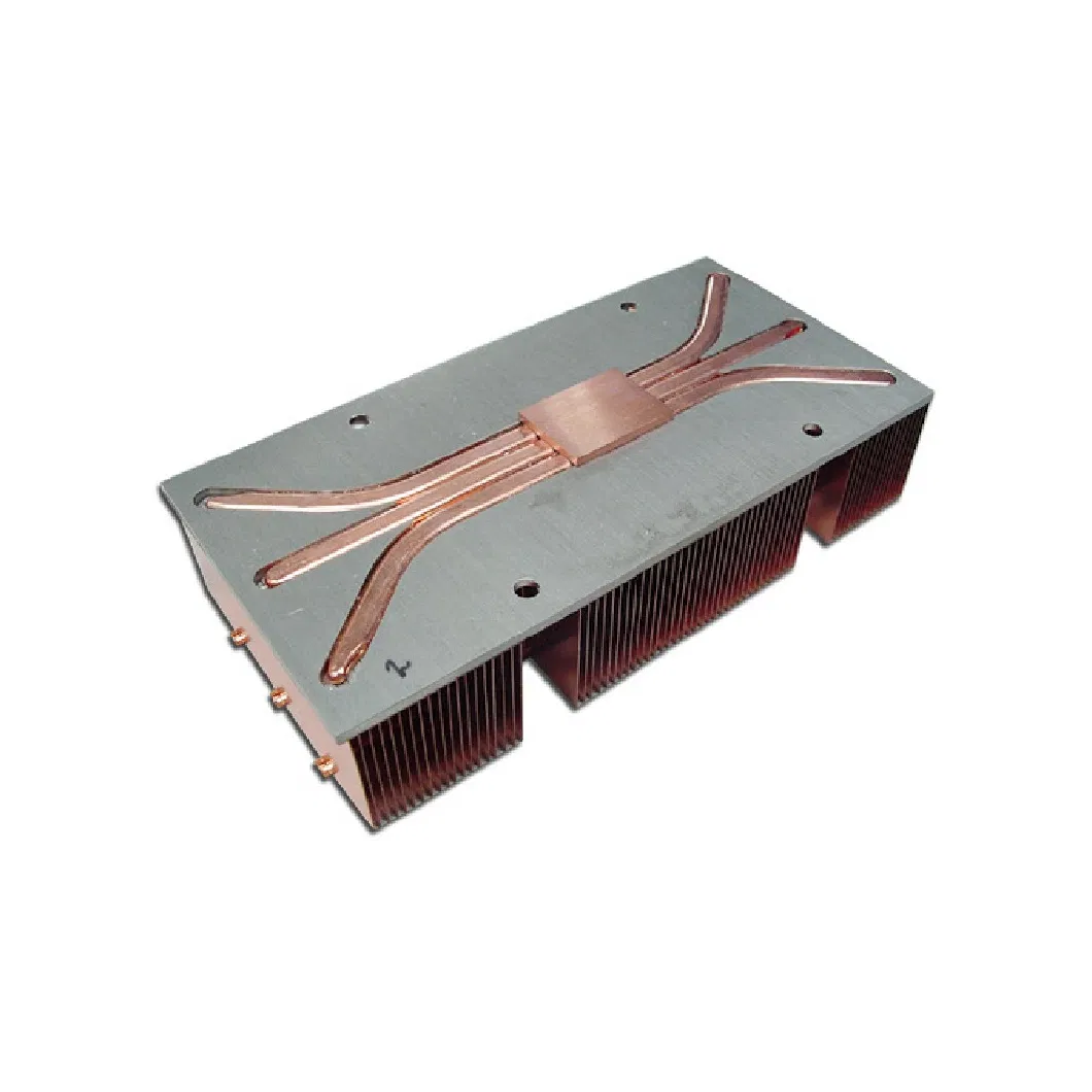 Copper Pipe Bonded Fin Heatsink Aluminum Pipe Extrusion Heat Sink