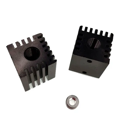 레이저 다이오드용 맞춤형 알루미늄 압출 또는 구리 스카이브 핀 방열판