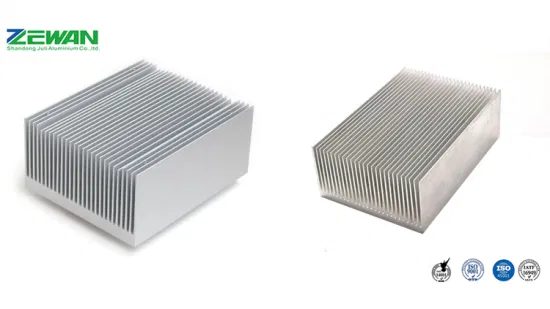 알루미늄 지퍼 핀 냉각팬용 알루미늄 열 양극 처리 알루미늄 방열판